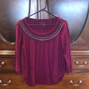 Chico’s thin 3/4 sleeve shirt